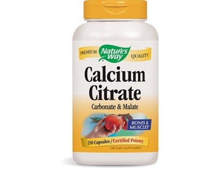 CALCIUM CITRATE 250 mg. 100 capsules